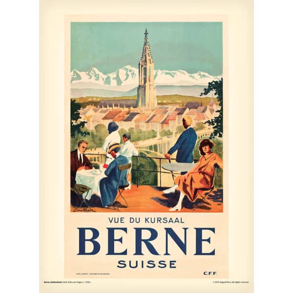 Sample image from the Asgard Press 2026 Vintage Travel Posters Calendar