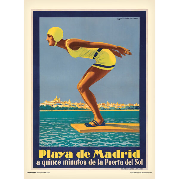 Sample image from the Asgard Press 2026 Vintage Travel Posters Calendar