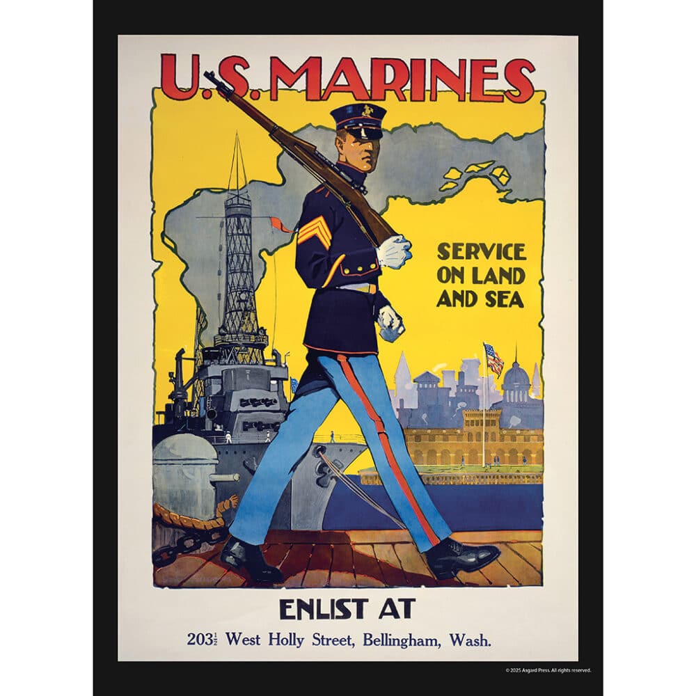 Sample image from the Asgard Press 2026 Vintage War Posters Calendar