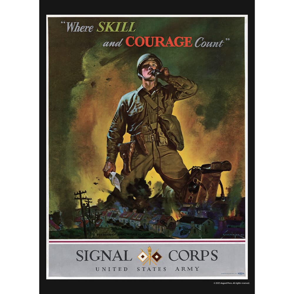Sample image from the Asgard Press 2026 Vintage War Posters Calendar