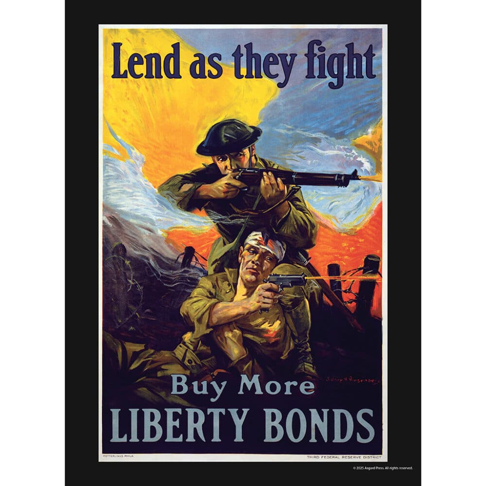 Sample image from the Asgard Press 2026 Vintage War Posters Calendar