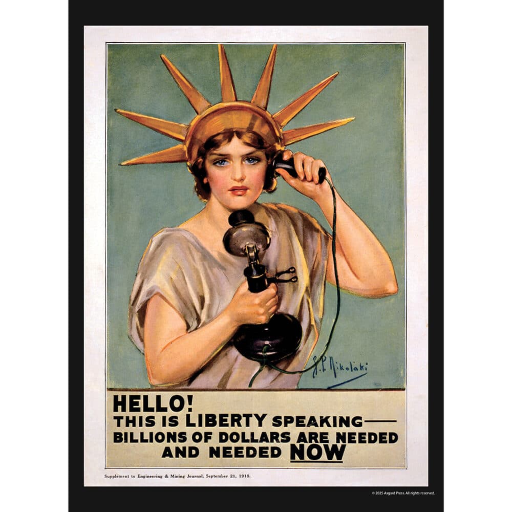 Sample image from the Asgard Press 2026 Vintage War Posters Calendar
