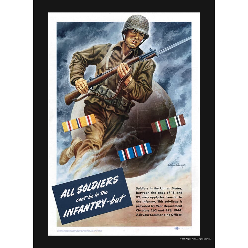 Sample image from the Asgard Press 2026 Vintage War Posters Calendar