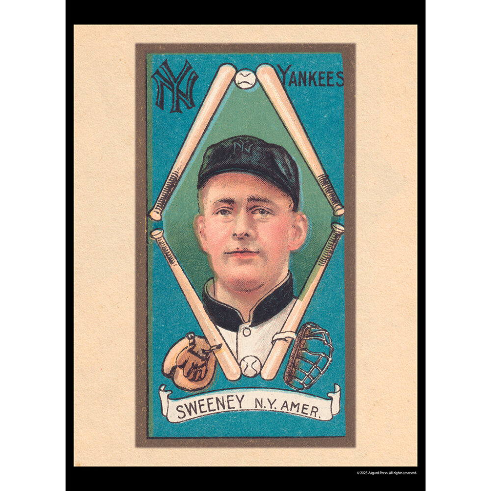 Sample image from the Asgard Press 2026 Vintage Baseball Cards Calendar