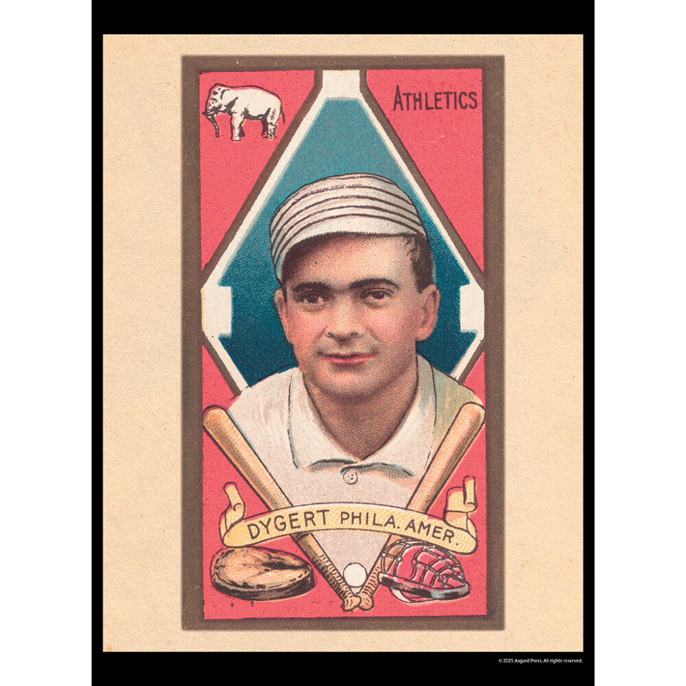 Sample image from the Asgard Press 2026 Vintage Baseball Cards Calendar