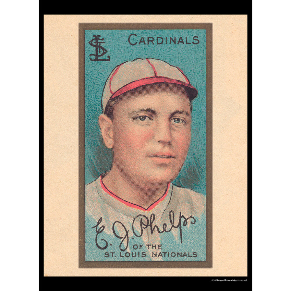 Sample image from the Asgard Press 2026 Vintage Baseball Cards Calendar