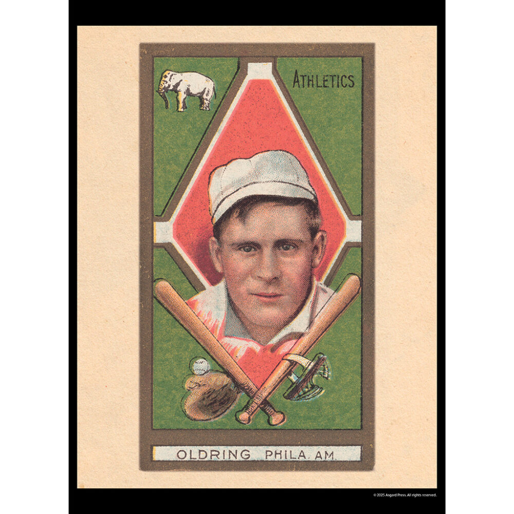 Sample image from the Asgard Press 2026 Vintage Baseball Cards Calendar