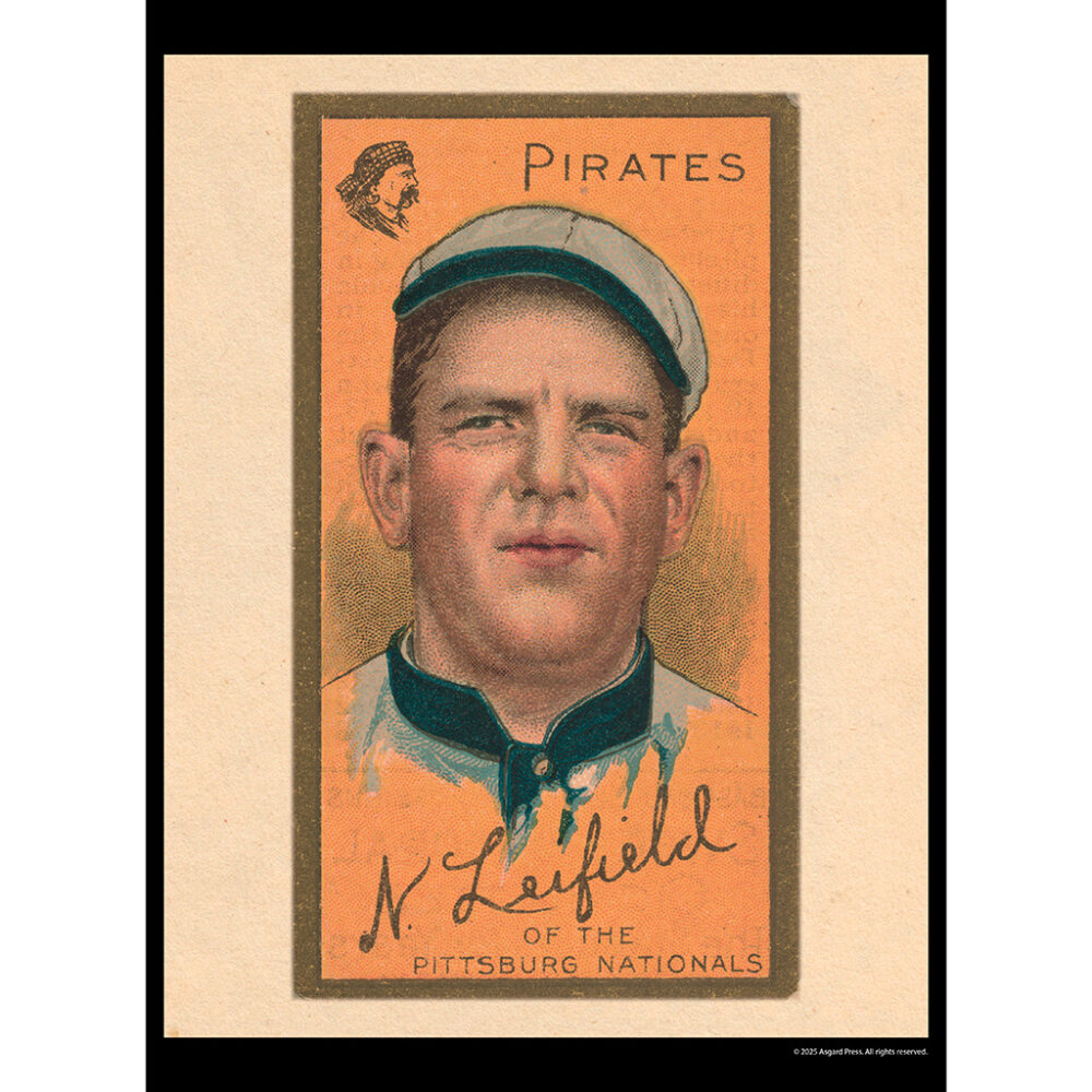 Sample image from the Asgard Press 2026 Vintage Baseball Cards Calendar