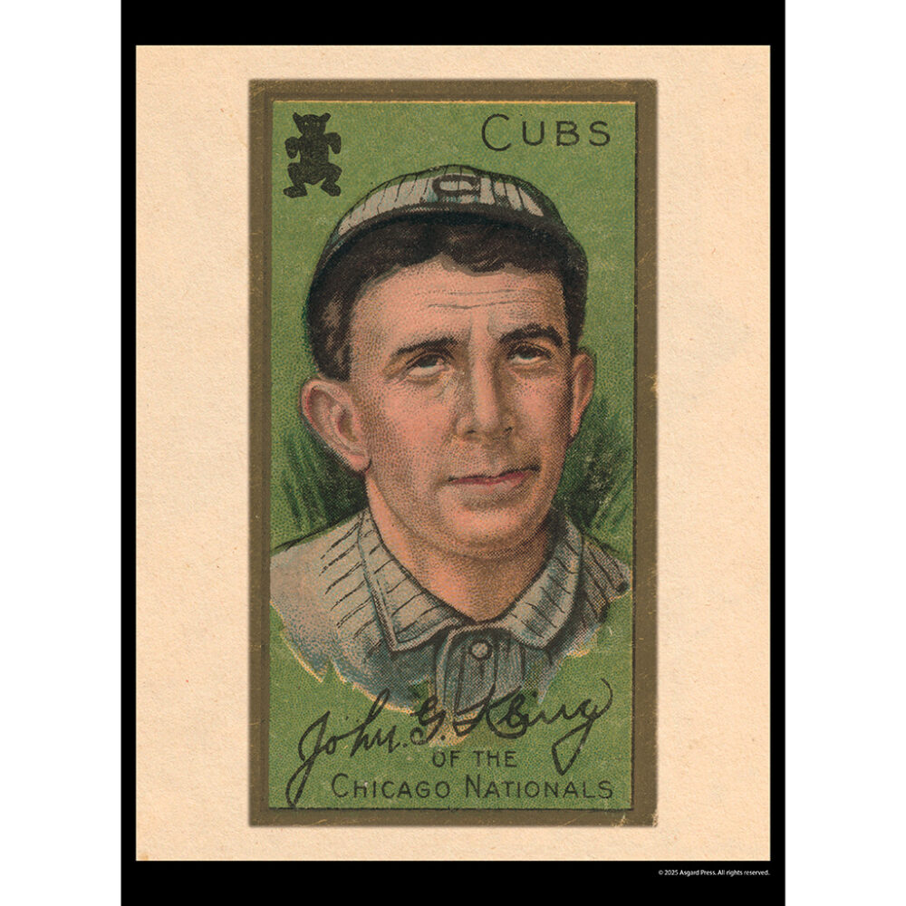 Sample image from the Asgard Press 2026 Vintage Baseball Cards Calendar
