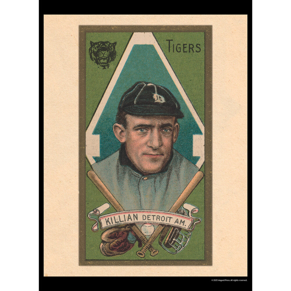 Sample image from the Asgard Press 2026 Vintage Baseball Cards Calendar