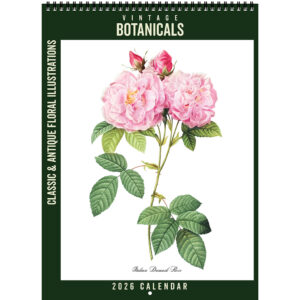 Front cover of the Asgard Press 2026 Vintage Botanicals Calendar