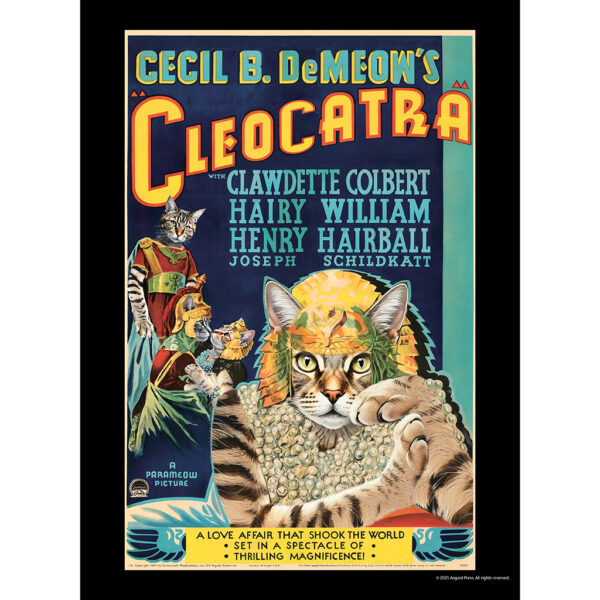 Sample image from the Asgard Press 2026 Retro Film Cats Calendar