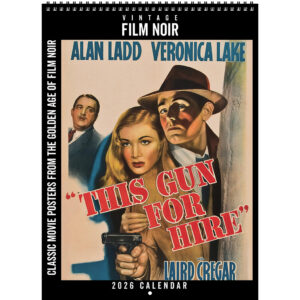Front cover of the Asgard Press 2026 Vintage Film Noir Calendar