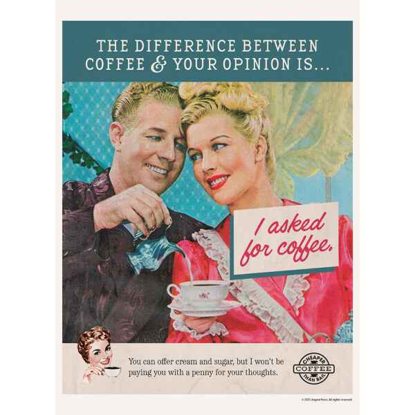 Sample image from the Asgard Press 2026 Retro Honesty in Advertising Calendar