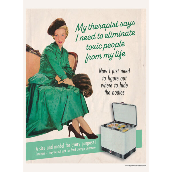 Sample image from the Asgard Press 2026 Retro Honesty in Advertising Calendar