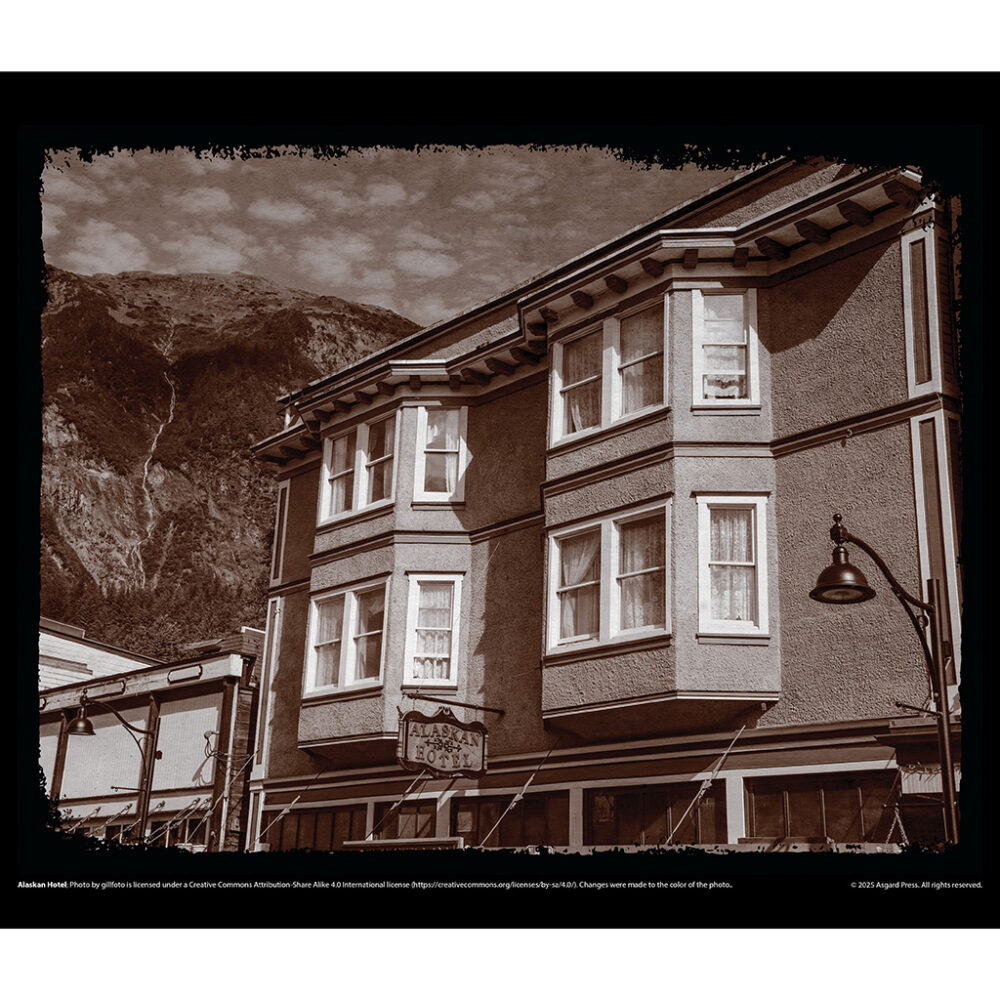 Sample image from the Asgard Press 2026 Vintage Haunted Places Calendar