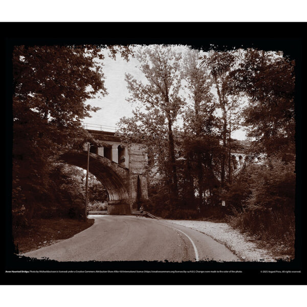 Sample image from the Asgard Press 2026 Vintage Haunted Places Calendar