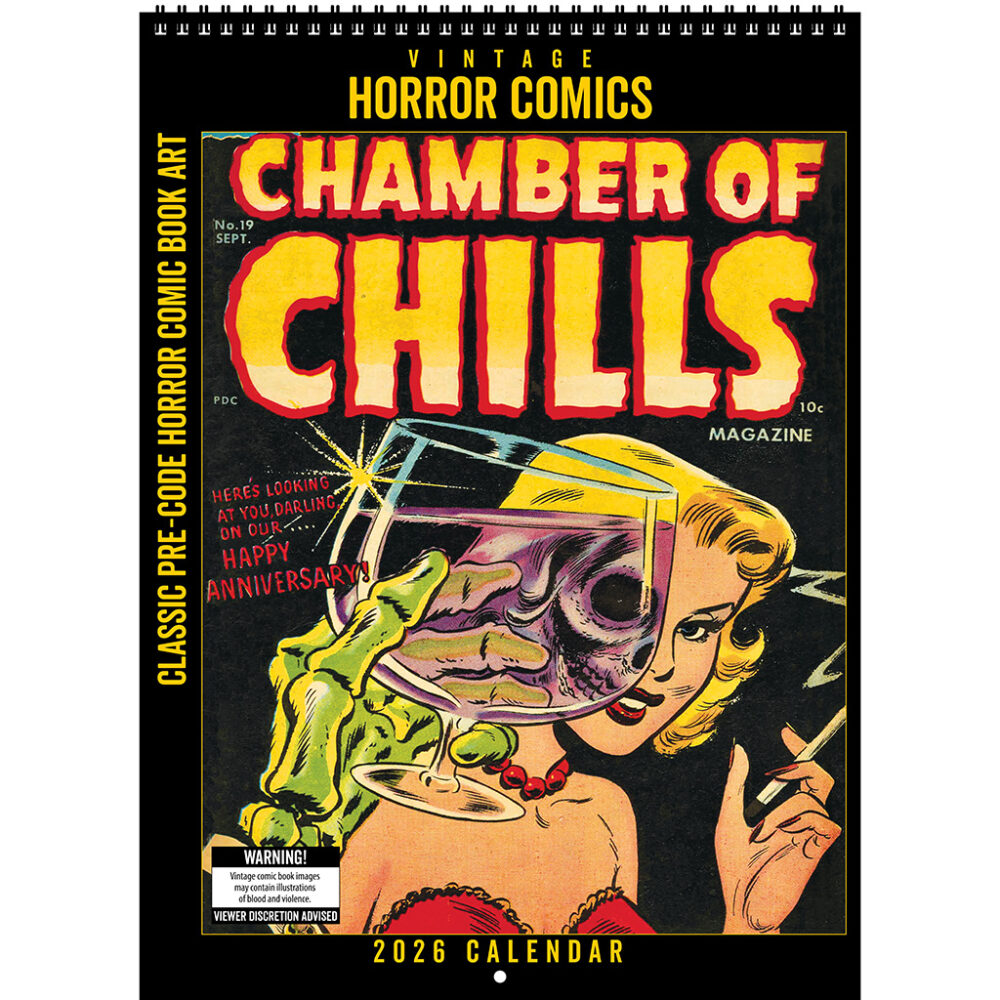 Front cover of the Asgard Press 2026 Vintage Horror Comics Calendar
