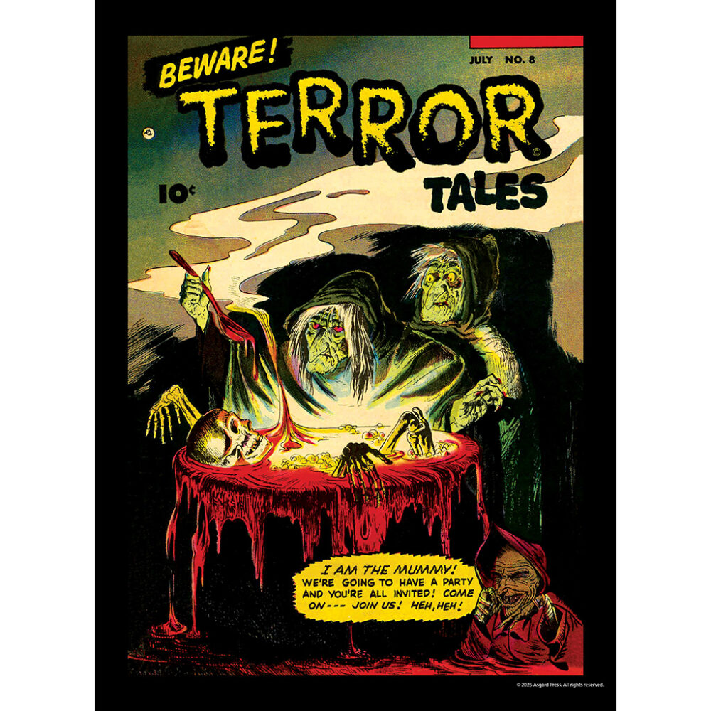 Sample image from the Asgard Press 2026 Vintage Horror Comics Calendar