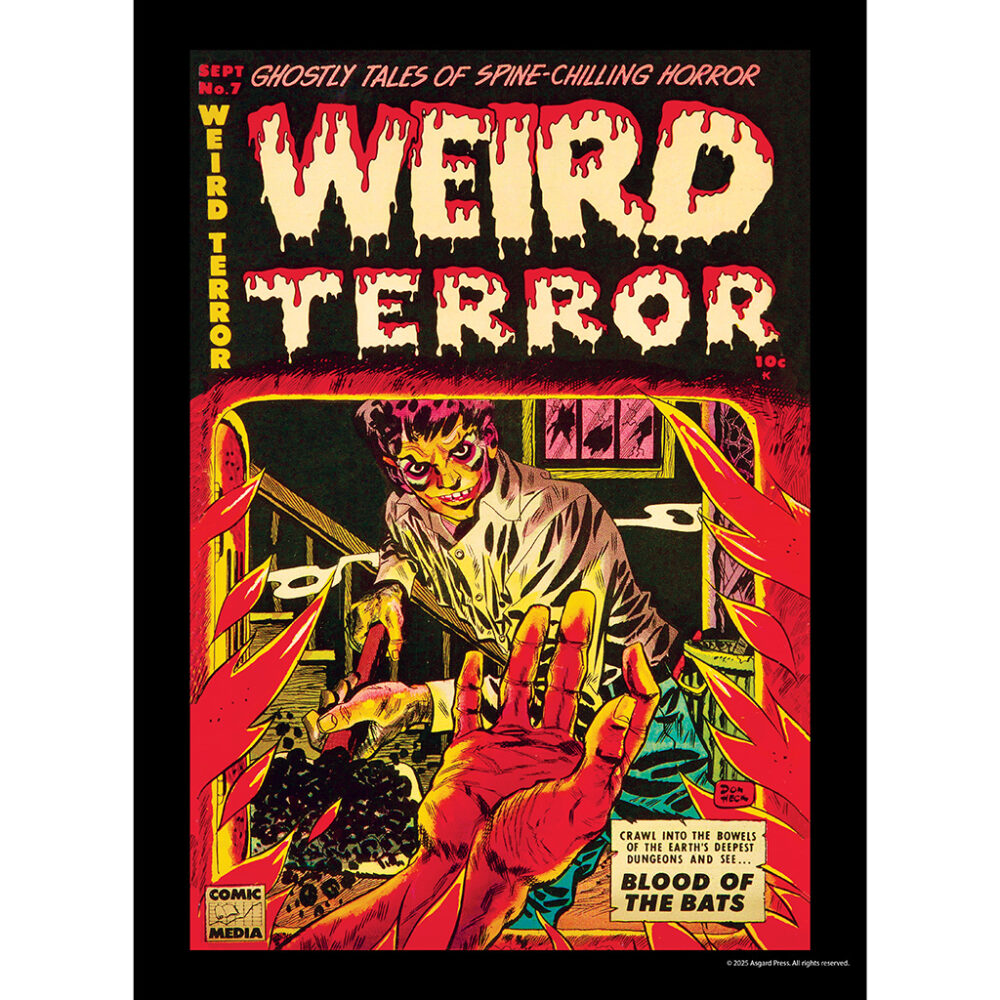 Sample image from the Asgard Press 2026 Vintage Horror Comics Calendar