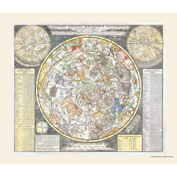 Sample image from the Asgard Press 2026 Vintage Maps Calendar