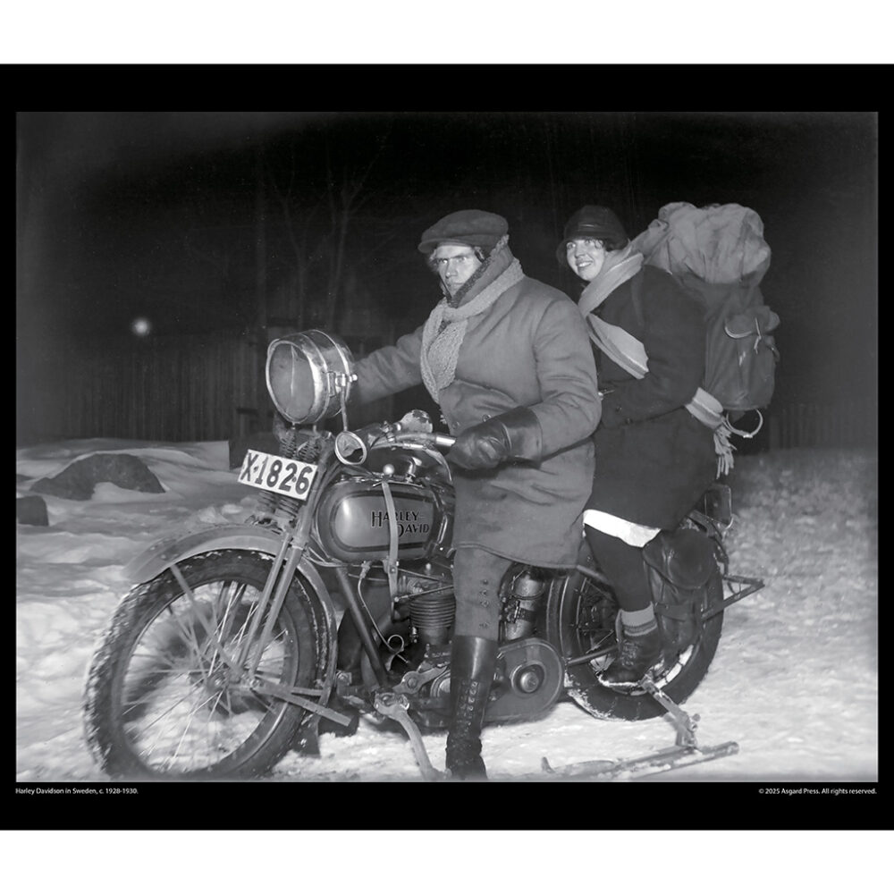 Sample image from the Asgard Press 2026 Vintage Motorcycles Calendar