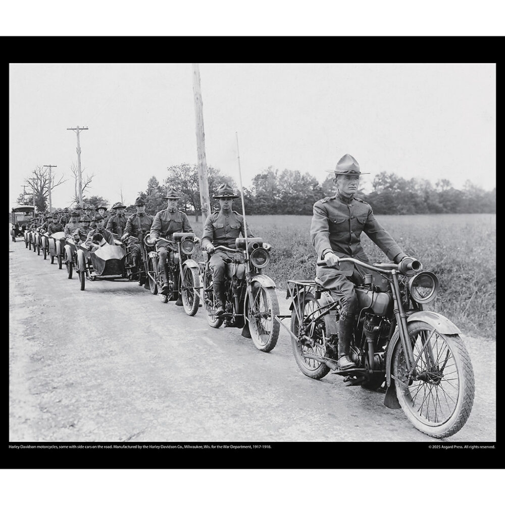 Sample image from the Asgard Press 2026 Vintage Motorcycles Calendar