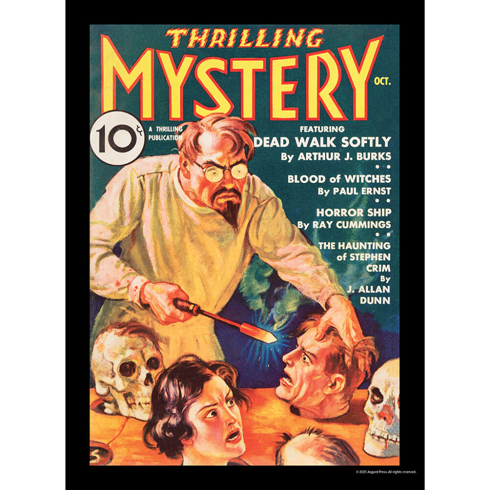 Sample image from the Asgard Press 2026 Vintage Pulp Horror Calendar