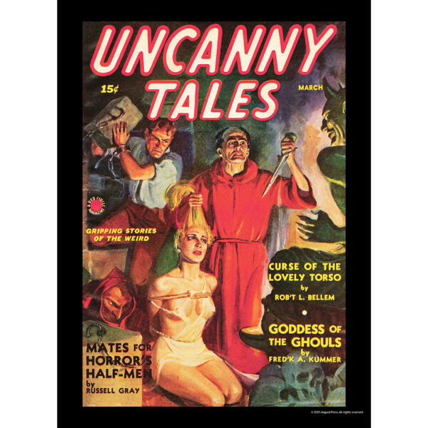 Sample image from the Asgard Press 2026 Vintage Pulp Horror Calendar