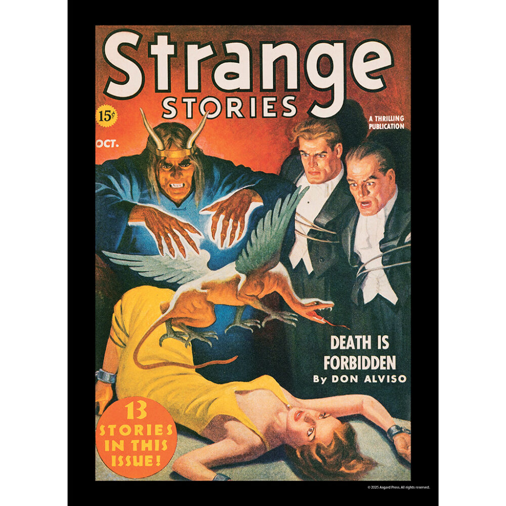 Sample image from the Asgard Press 2026 Vintage Pulp Horror Calendar
