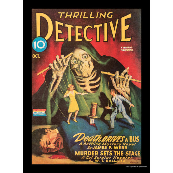 Sample image from the Asgard Press 2026 Vintage Pulp Horror Calendar