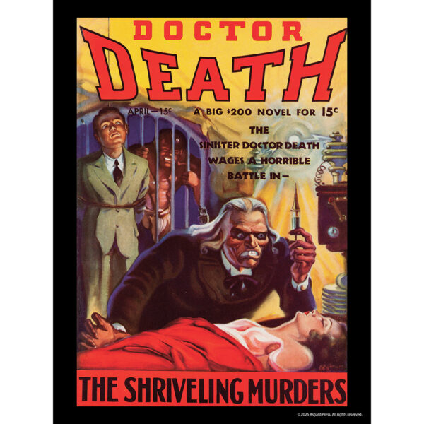Sample image from the Asgard Press 2026 Vintage Pulp Horror Encore Edition Calendar