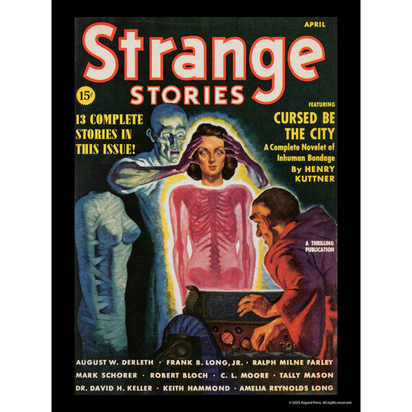 Sample image from the Asgard Press 2026 Vintage Pulp Horror Encore Edition Calendar