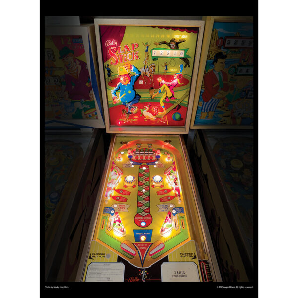Sample image from the Asgard Press 2026 Vintage Pinball Calendar