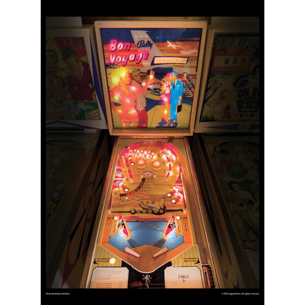Sample image from the Asgard Press 2026 Vintage Pinball Calendar