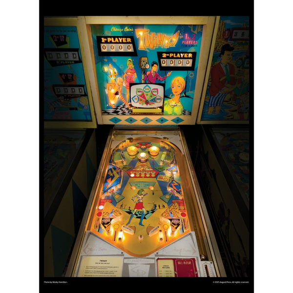 Sample image from the Asgard Press 2026 Vintage Pinball Calendar
