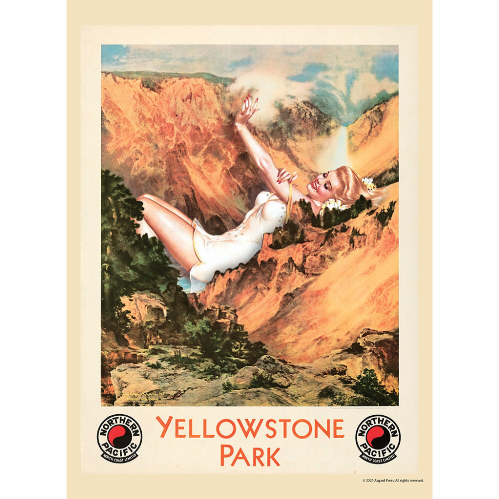 Sample image from the Asgard Press 2026 Retro Parks & Pinups Calendar
