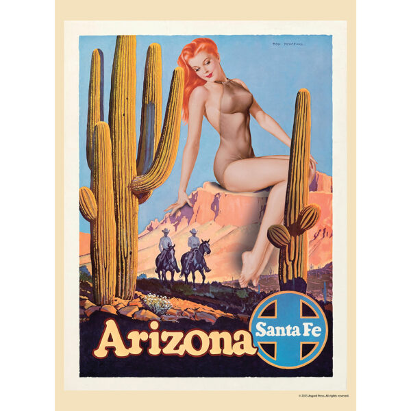 Sample image from the Asgard Press 2026 Retro Parks & Pinups Calendar