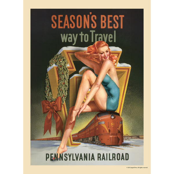 Sample image from the Asgard Press 2026 Retro Parks & Pinups Calendar