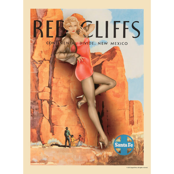 Sample image from the Asgard Press 2026 Retro Parks & Pinups Calendar