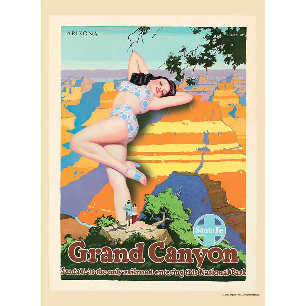 Sample image from the Asgard Press 2026 Retro Parks & Pinups Calendar