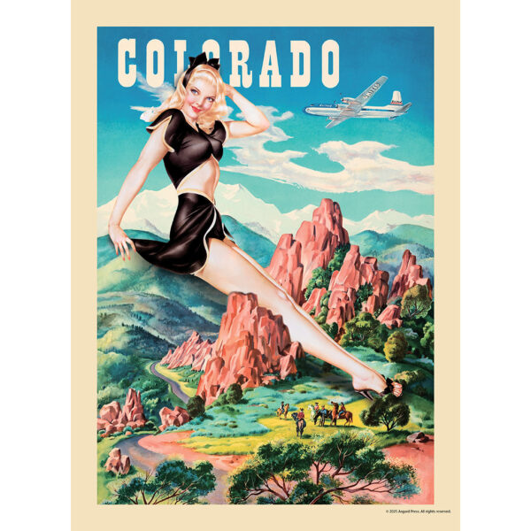 Sample image from the Asgard Press 2026 Retro Parks & Pinups Calendar