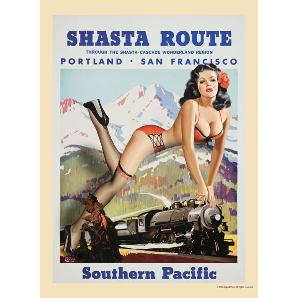 Sample image from the Asgard Press 2026 Retro Parks & Pinups Calendar