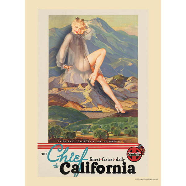 Sample image from the Asgard Press 2026 Retro Parks & Pinups Calendar