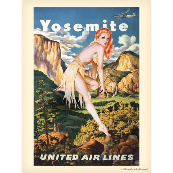Sample image from the Asgard Press 2026 Retro Parks and Pinups Encore Edition Calendar