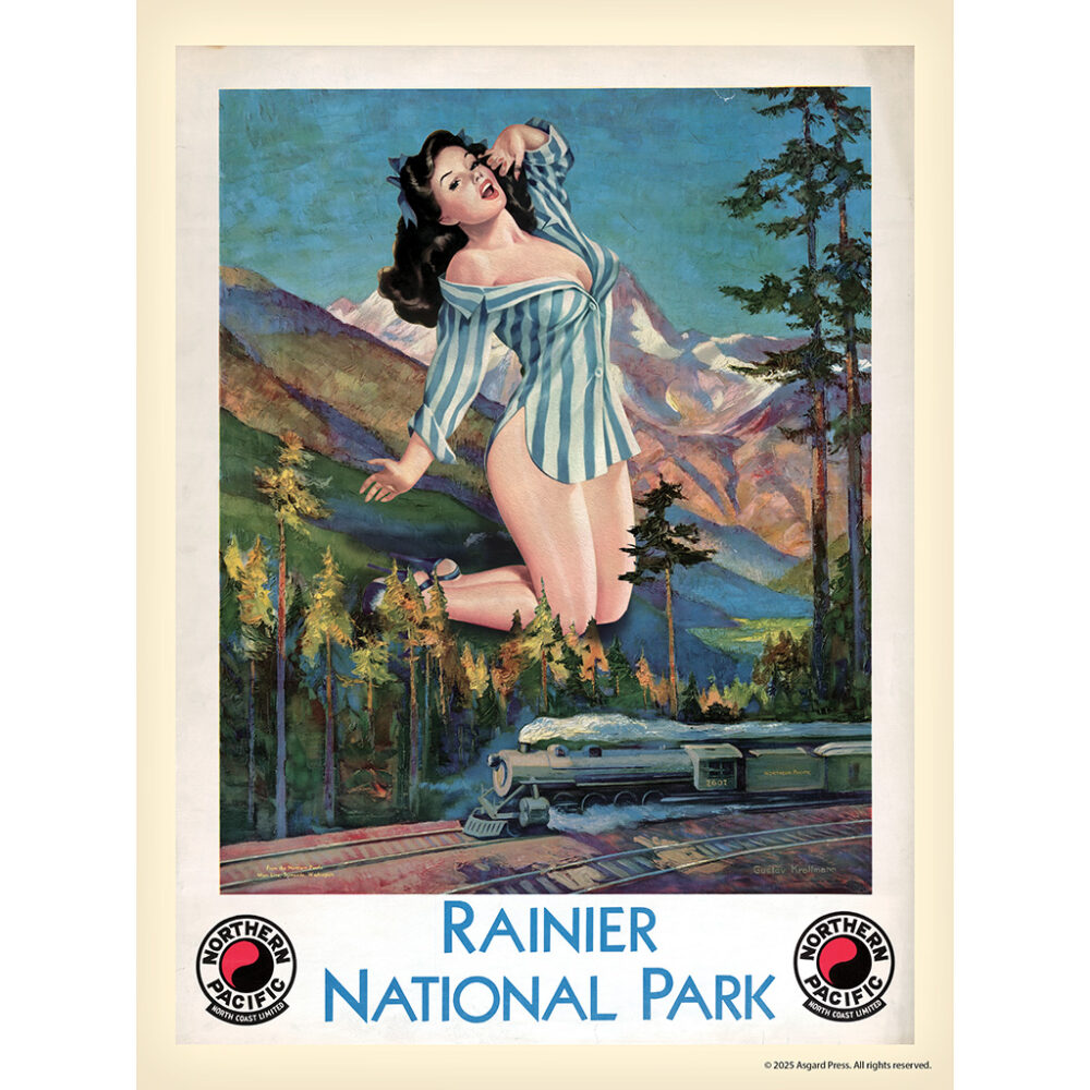 Sample image from the Asgard Press 2026 Retro Parks and Pinups Encore Edition Calendar