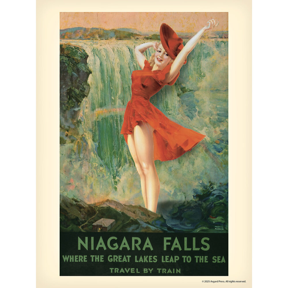 Sample image from the Asgard Press 2026 Retro Parks and Pinups Encore Edition Calendar