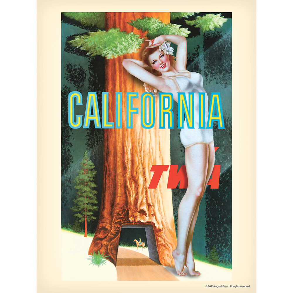 Sample image from the Asgard Press 2026 Retro Parks and Pinups Encore Edition Calendar