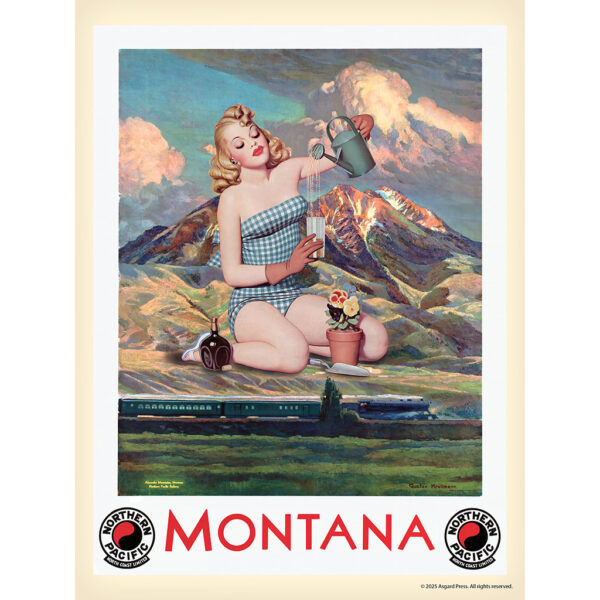 Sample image from the Asgard Press 2026 Retro Parks and Pinups Encore Edition Calendar