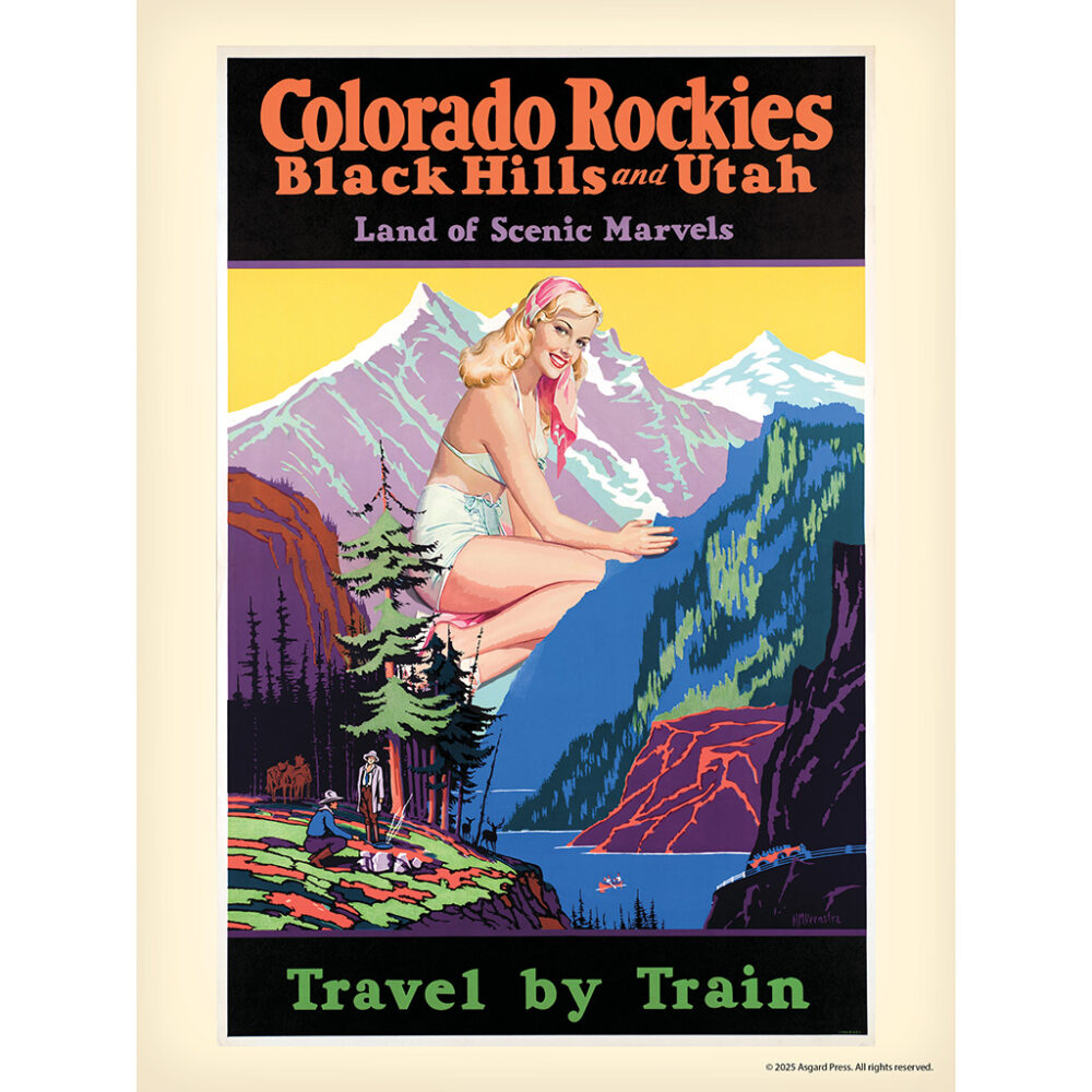 Sample image from the Asgard Press 2026 Retro Parks and Pinups Encore Edition Calendar
